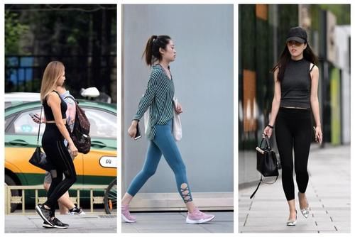 瑜伽服|都说穿了瑜伽裤人矮腿粗，看了她们穿瑜伽裤，发现还真不是这样