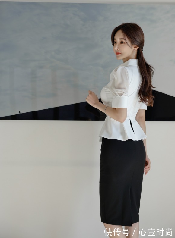 职业裙|女神孙允珠的时尚搭配:东欧气质婉约花凝优雅职业裙