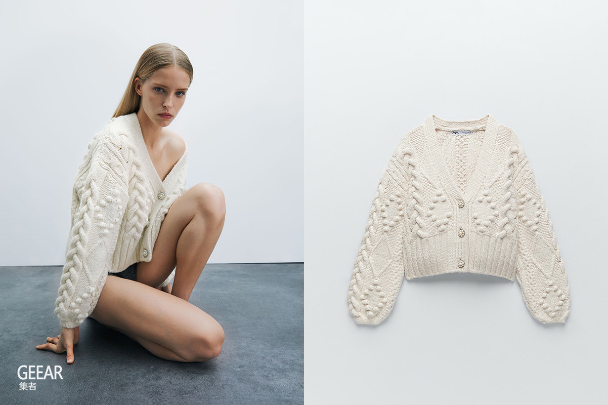 娇小|Zara这款法式复古针织外套,成为日本娇小女生的必备单品!