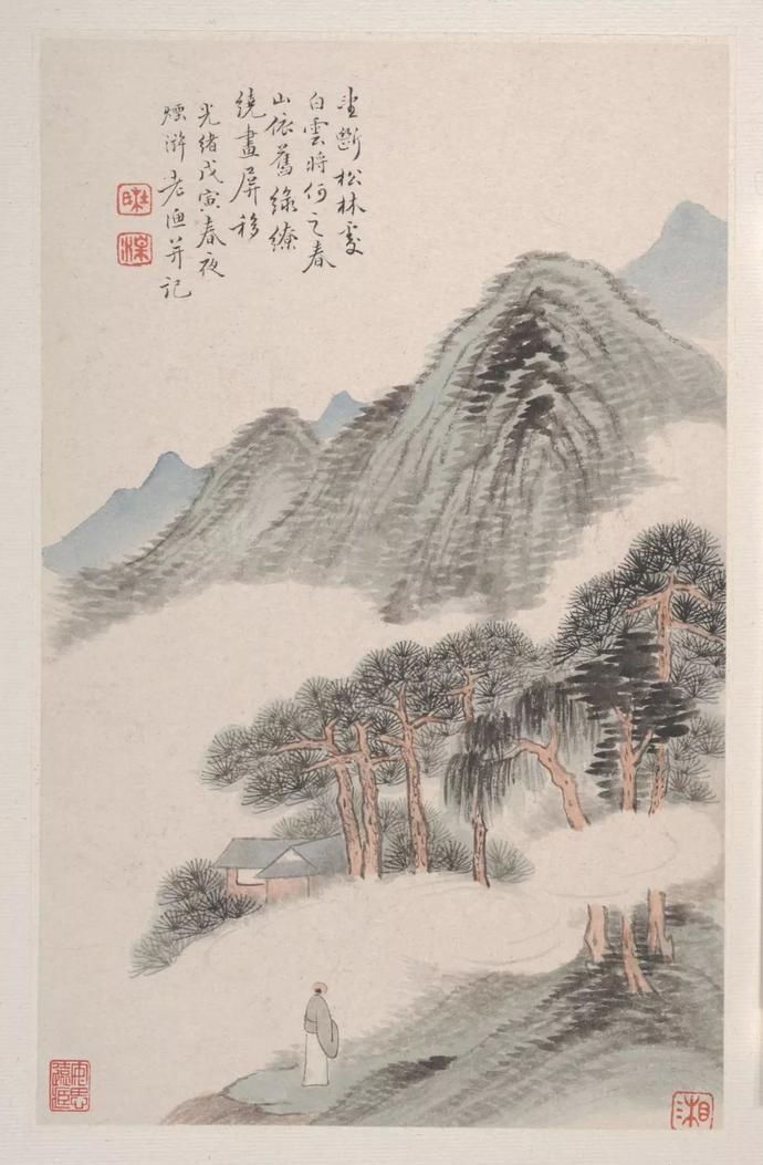 赏画｜清 杜湘《山水册》