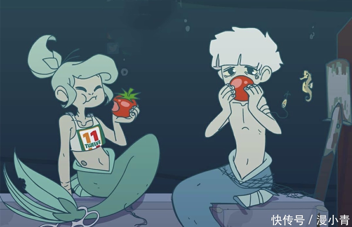弟弟|西红柿到底有多好吃,小美人鱼和她的弟弟都被它迷倒了
