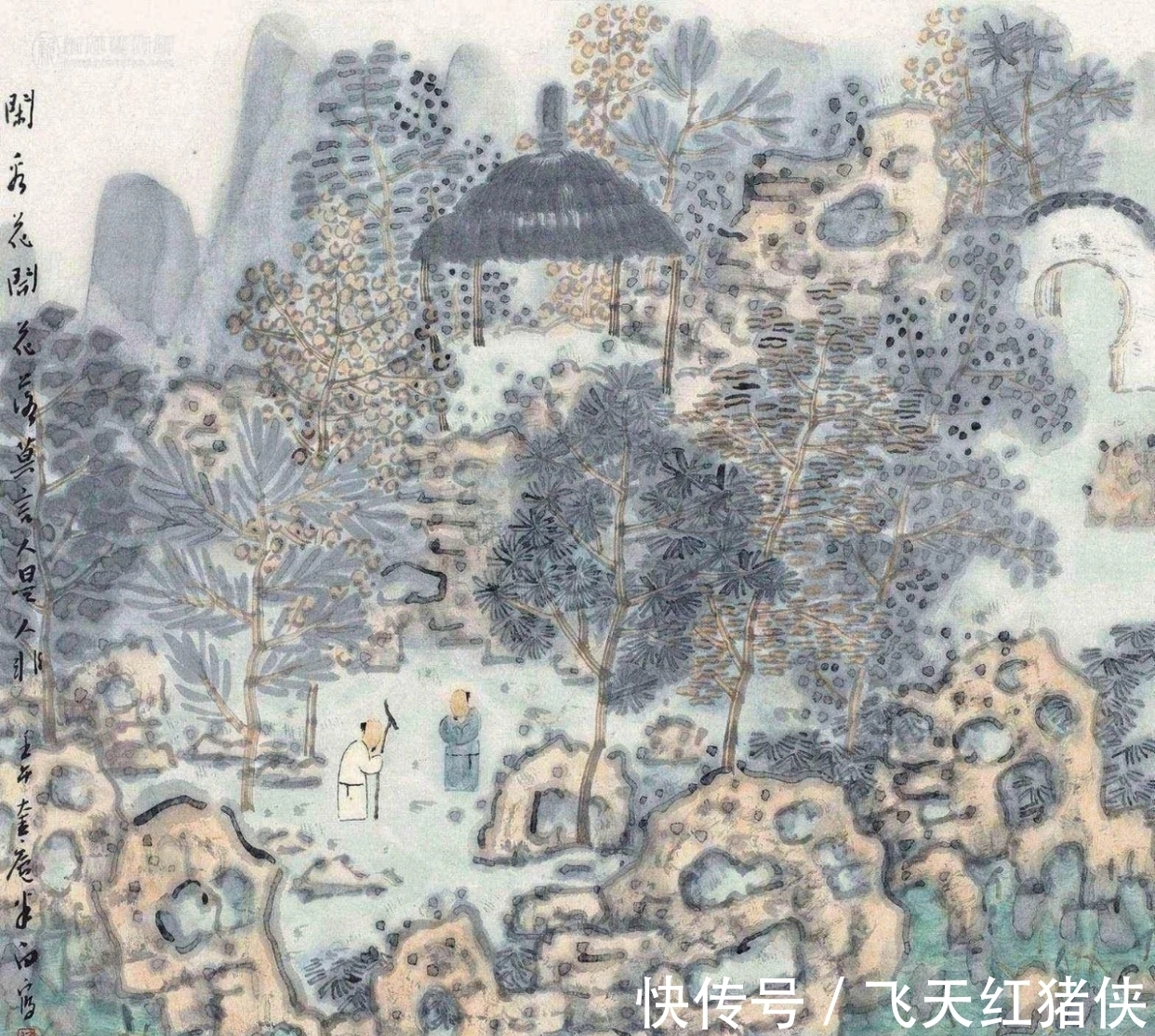 张捷@中国美院｜理想中的山水田园，张捷山水画