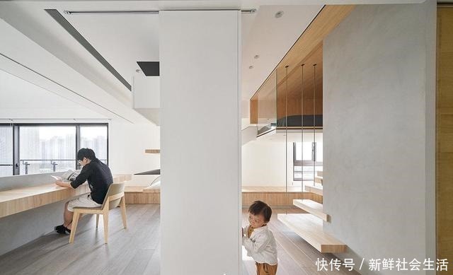 走廊|这是我见过最干净的家,将卧室悬空,完工堪比多间房,太实用了!