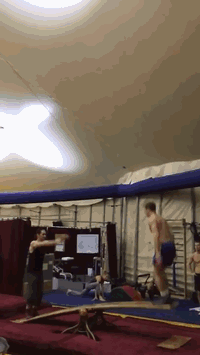 |搞笑GIF: 下次记得关门 要是突然有人进来那就尴尬了