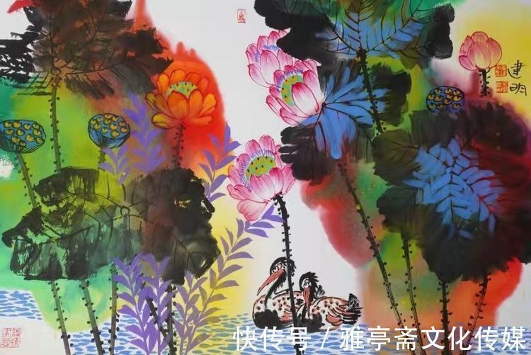 童银生&画家童建明(童银生)花鸟作品展《一团荷气》第八期全网联展(精品展)