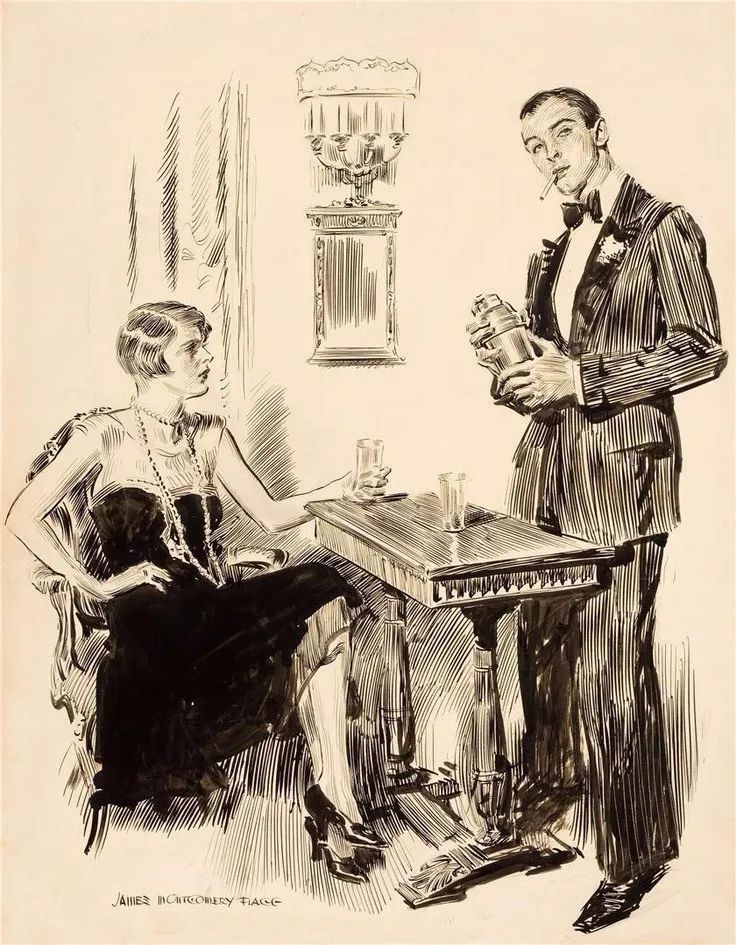 上流社会@美国最伟大的插画家,记录了上流社会的男男女女纸醉金迷的情景