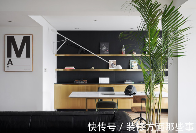 二居室|66平简约风二居室墙面黑白灰,搭配软装莫名和谐