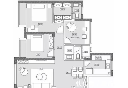 背景墙|15万装修110平三房,黑白灰经典配色,打造现代新居室