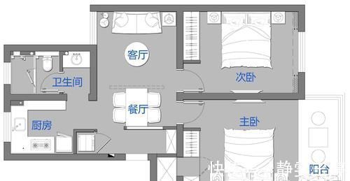 隔墙|大白墙装出智慧小宅，都藏在她家65㎡二居室里，实用性满分，好美好治愈