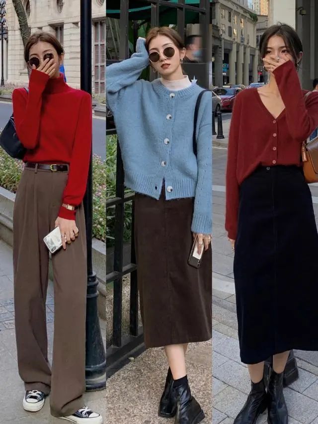 搭配|最近火了一种穿搭,“高领毛衣+长裤”,保暖性高又时髦,超好看
