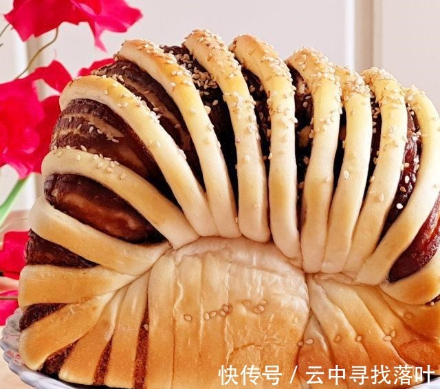 枣泥豆沙吐司(一次发酵)!