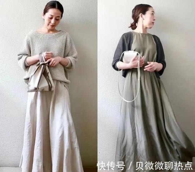 色系 这才是50岁女人该有的打扮,学博主无龄感穿搭,简约高级又显气质!