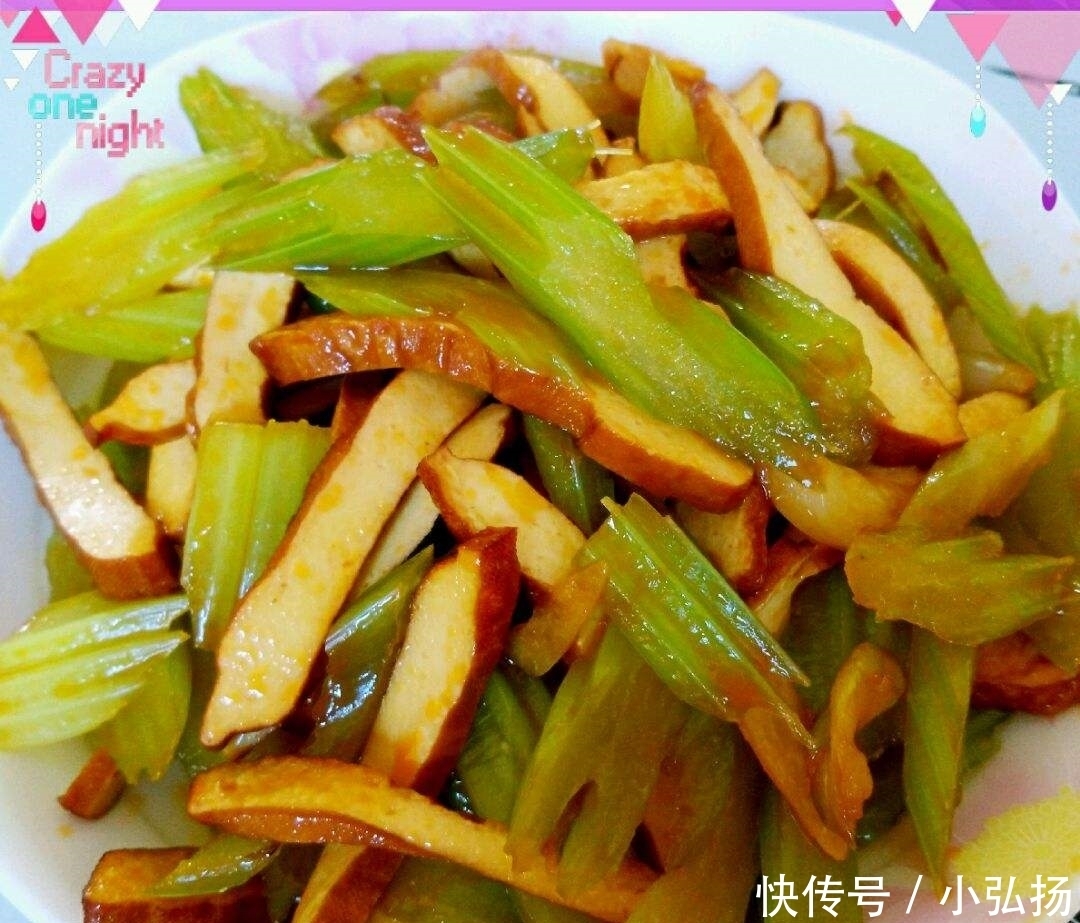 芹菜和此菜是绝配,喷香入味筋道弹牙,补充蛋白质,长筋骨不长膘