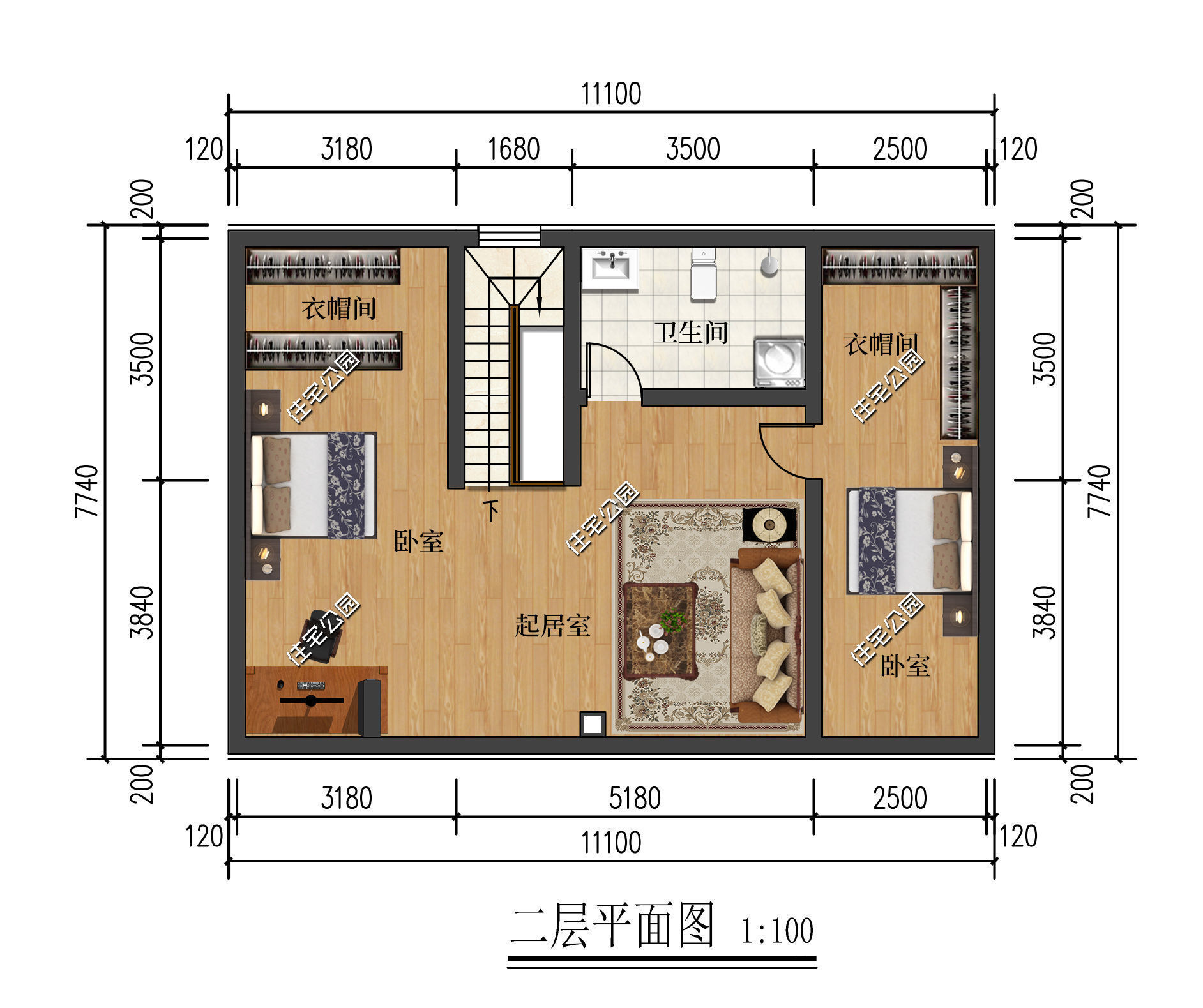 宅基地|阁楼利用天窗采光能住人，11×7米极致小户型造价仅需20万