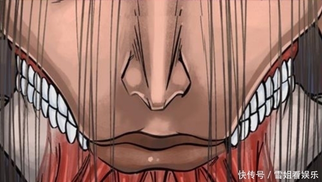 进击的巨人|进击的巨人：智慧巨人的嘴部特写，从进击到始祖，艾伦牙齿和脸型变了