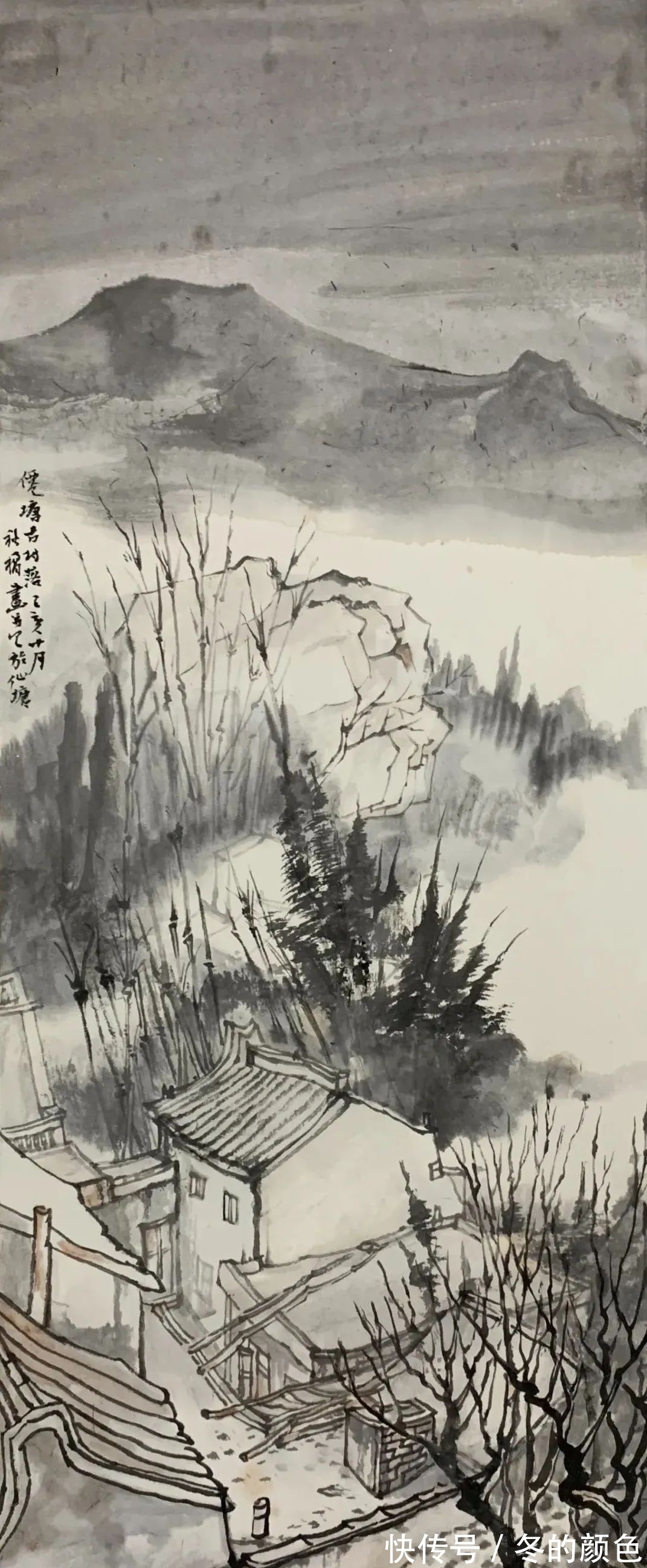 中国画!张秋桔|一段烟云