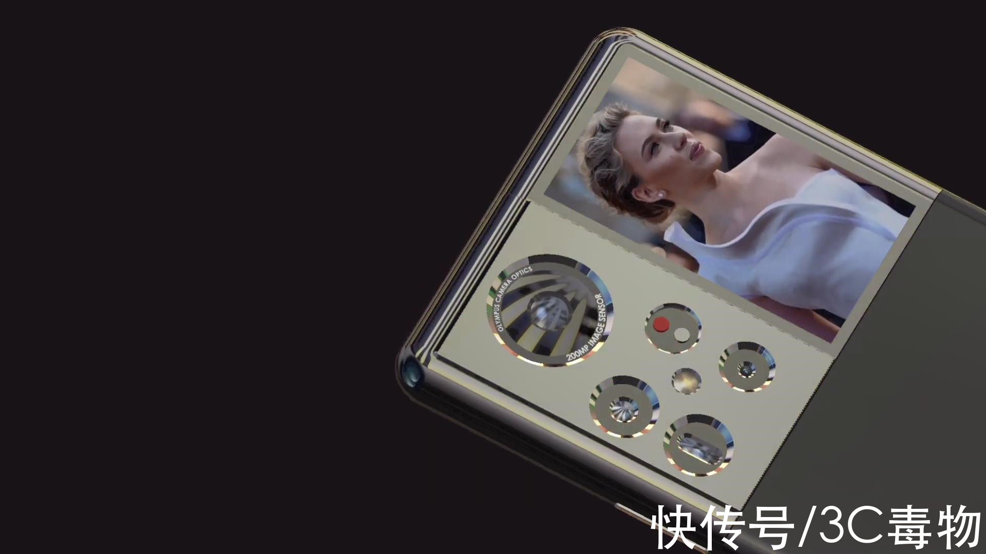 小米11ultr华为Mate50Pro渲染图：2亿液态5镜头+1.8寸副屏，240高刷屏无开孔