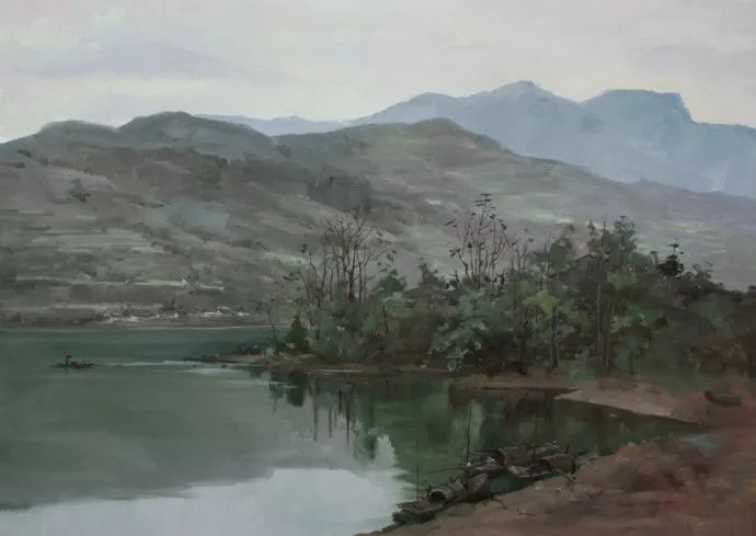 笔触|国画意境,油画笔触——石建都 笔下清新唯美的诗意油画