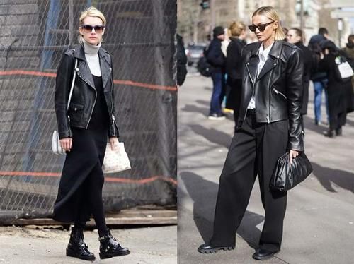 机车夹克不仅可盐，还能穿出女人味，5种搭配思路让你美出高度