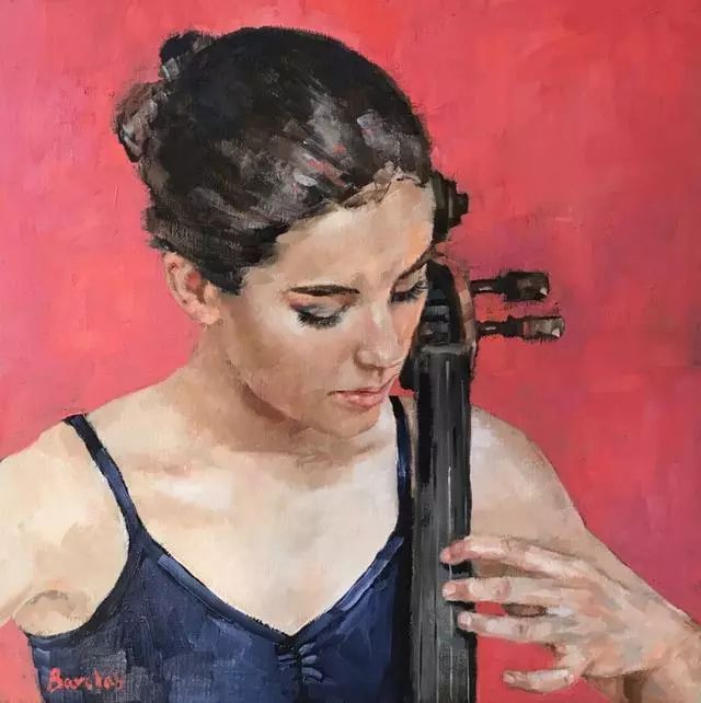 画家#英国画家穆里尔笔下的舞女,身体张力的展现,舒展的弧度太美