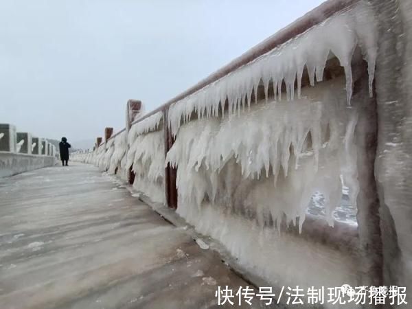 西南风|太震撼!威海烟台一夜进入“冰河世纪”，栏杆、树木挂满冰凌 网友:北极圈山东分圈