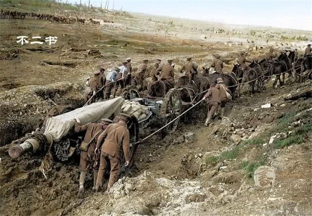 德军|一战彩色老照片索姆河战役真实景象 伤亡130万人惨不忍睹