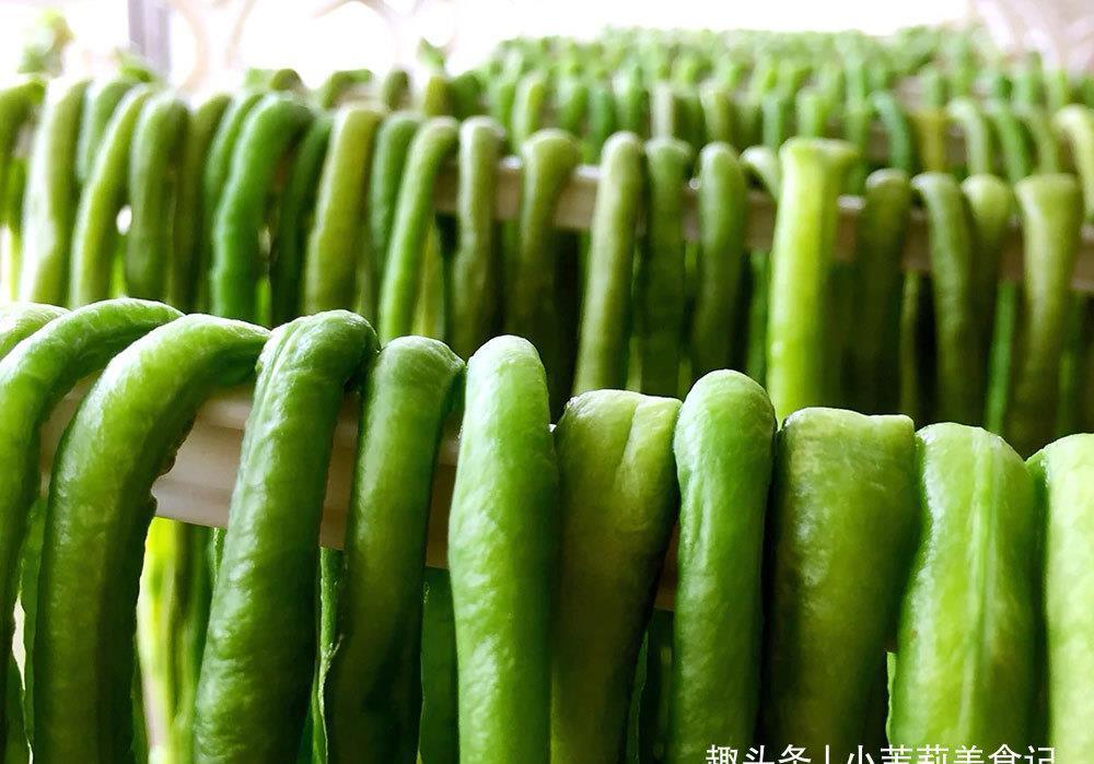 筋道|晒干豆角，有人焯水有人直接晒，都不对，教您1招，耐保存更好吃