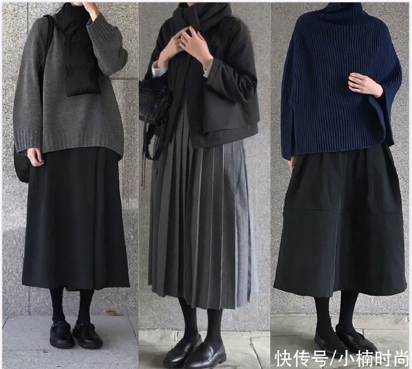  日常|素色也是营造高级感的一种方式，21套秋冬日常素色造型搭配推荐