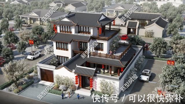 占地面积|10套中式别墅图纸分享,多少人梦寐以求的家,最后两套造价超百万