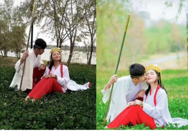 修图|“最强反差婚纱照”遭吐槽,修图前后差距大,新郎:这是我媳妇?