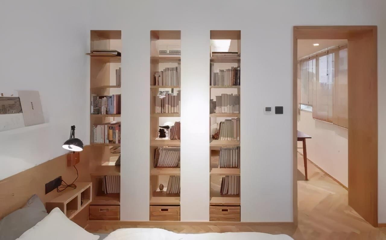 收纳|50㎡原木风一居,电视墙改书墙,阳光餐厅兼书房,收纳颜值太棒了