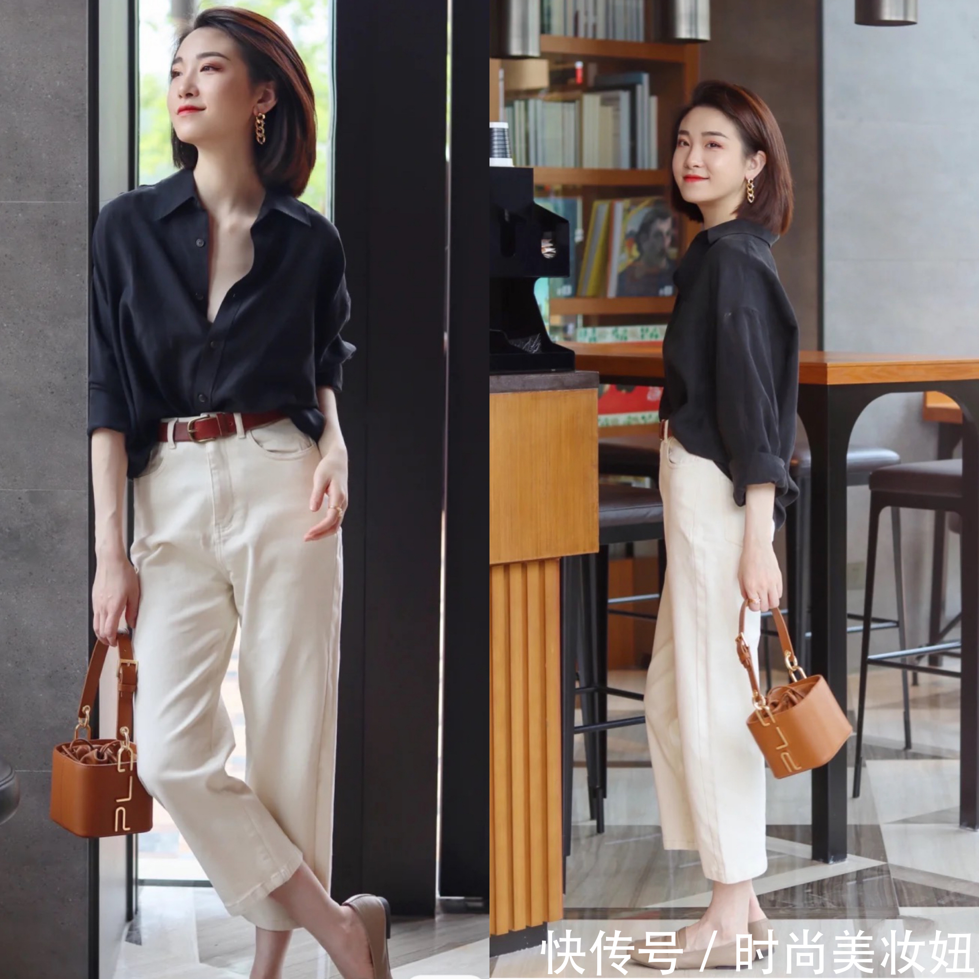 优雅|这才是中年女性该有的穿搭,烂大街的衬衫,穿出高级优雅的气质