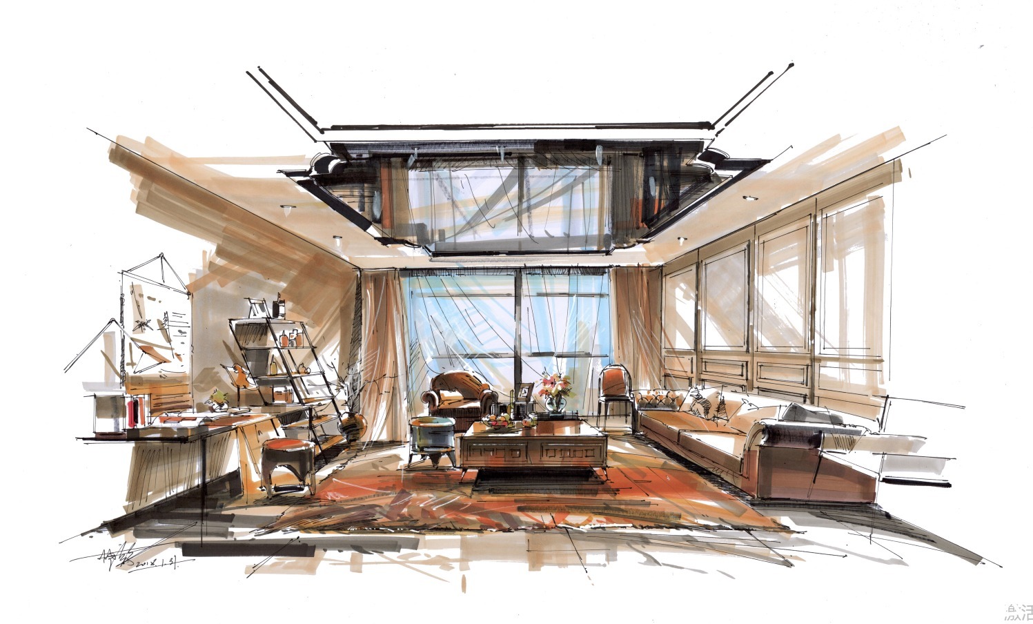 笔画|【手绘经验分享】如何用马克笔画出有灵魂的画作呢?