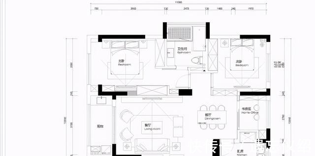 住宅|台式简约的四室住宅,巧用黑白灰三色,让生活节奏慢下来!