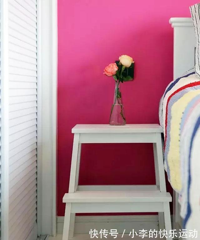 客餐厅|54平两室公寓,色彩搭配好大胆,餐厅的上下柜,好看又好用