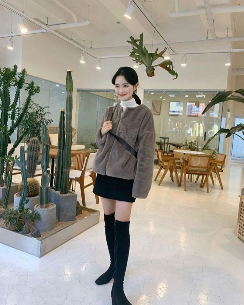 裙子 + 靴子 = 好看 + 洋气 ！