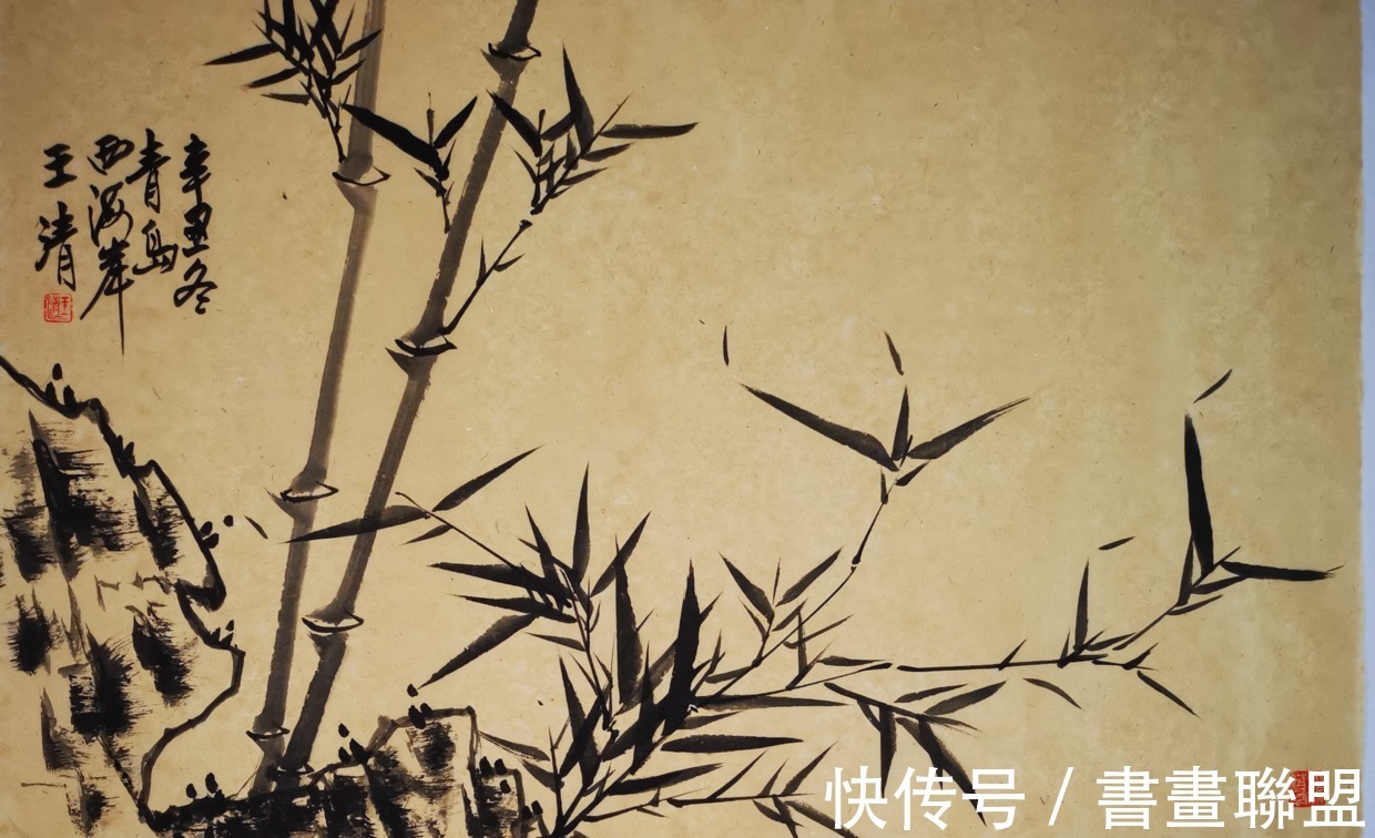 青岛开发区$心存雅逸 笔下清风——王清(山泉水)墨竹小品欣赏(一)