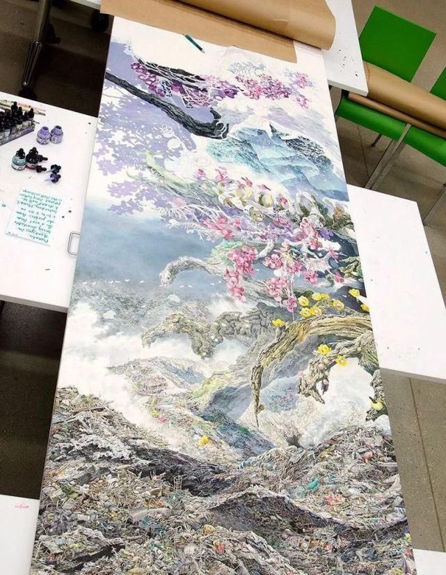 东京艺术大学|一幅画画了3年,细到要用放大镜,他把钢笔画玩到了极致