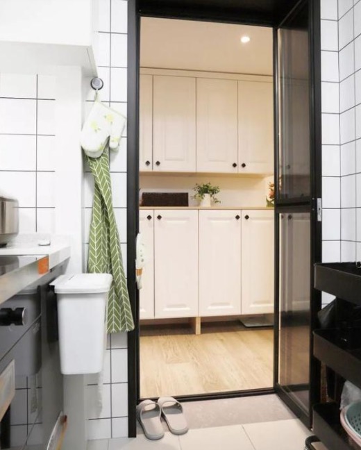 全身镜|90后夫妇58平米的家,全屋都是柜子,每个空间都好喜欢,精致漂亮