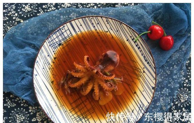 八爪鱼|孩子拿来玩的八爪鱼，我炒来吃了，红烧的很香