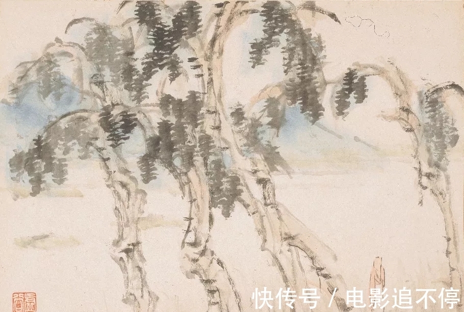山水画@惜墨如金|虚谷山水画,难得一见!