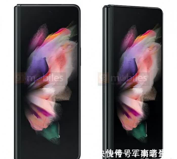 g三星Galaxy Z Fold 3折叠屏新机渲染图曝光：双屏+三种配色