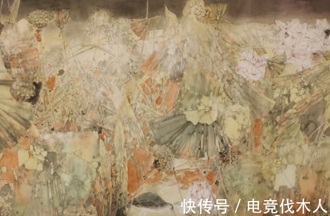 荷塘长卷!生命感动 大美创构——著名画家卢东近作荷塘长卷《家园》