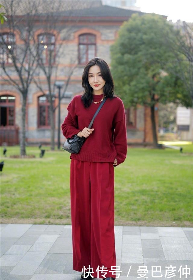 年关将近，又掀起了一股“红色”风潮，学会这些穿搭技巧，真优雅