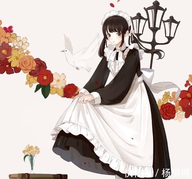 小姐姐|画师绘制鲜花风格女仆装,你最在意的花朵,代表着哪个小姐姐