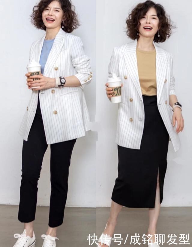 衬衫 人到中年要远离“妈妈装”,看这位博主的减龄穿搭,时尚又有品位