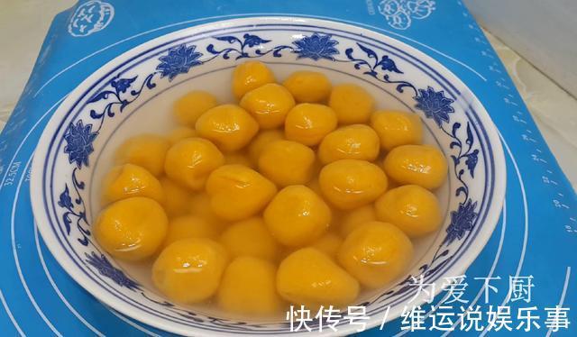 糯米粉|2根红薯,半斤糯米粉,做出特色丸子,软糯香甜,上桌汤汁都不剩