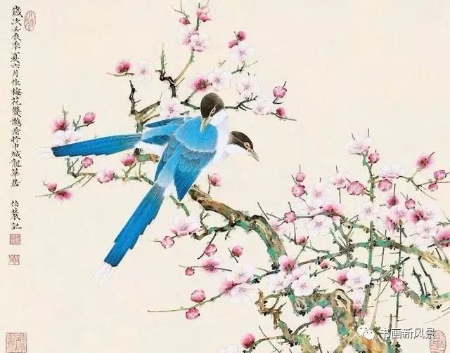 花鸟|刘伯农的花鸟山水，清淡隽秀