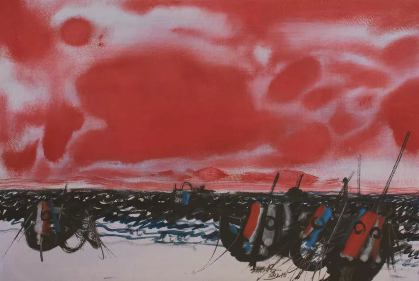 薄暮#[第七届庐山水彩节邀请嘉宾]姚波艺术作品展