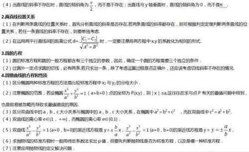 高中数学|高中数学常考易错知识点清单